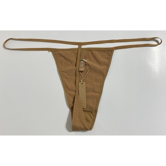 SKIMS Thin Line Thong Women's 3X Camel Brown T-string G-string Sexy NEW - Picture 2 of 10